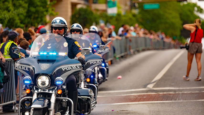 A future motorcycle officer?